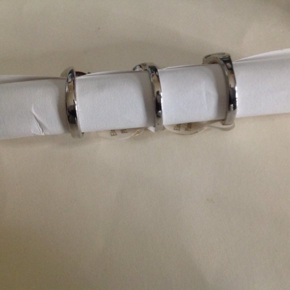 Lot of 3 Silver Tone Electroplated Gemstone Rings Size 9 - Picture 5 of 5